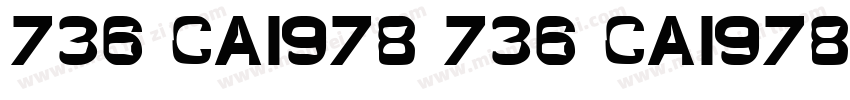 736 CAI978 736 CAI978字体转换